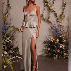 V.Chapman Dianthus dress in sage